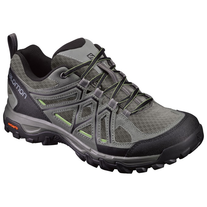 Salomon Israel EVASION 2 AERO - Mens Hiking Shoes - Grey/Black (PJRG-02358)